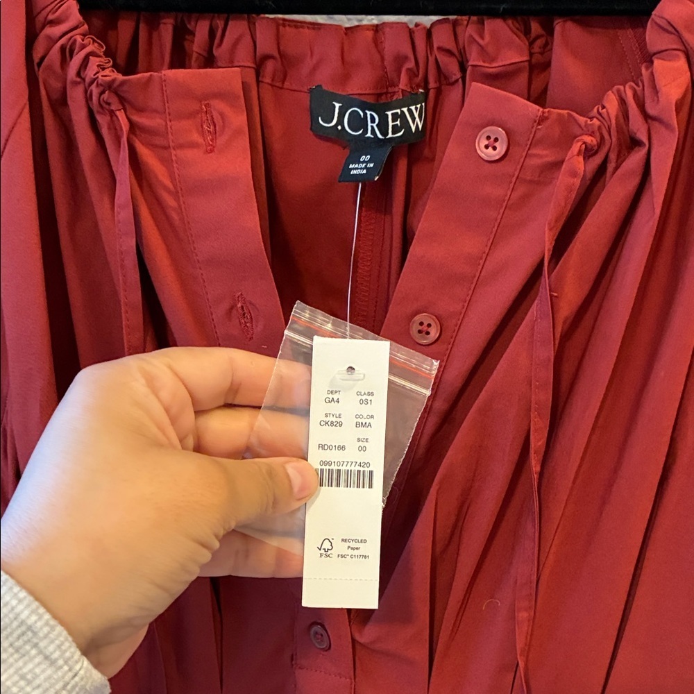 J. Crew Women's Terracotta Midi Dress - Picture 4 of 5